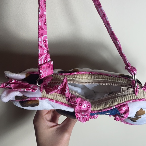 Cuddle Toys Pink and Denim Western Cowgirl Horse Purse - Picture 5 of 6